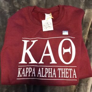 KAO maroon sweatshirt- Kappa Alpha Theta